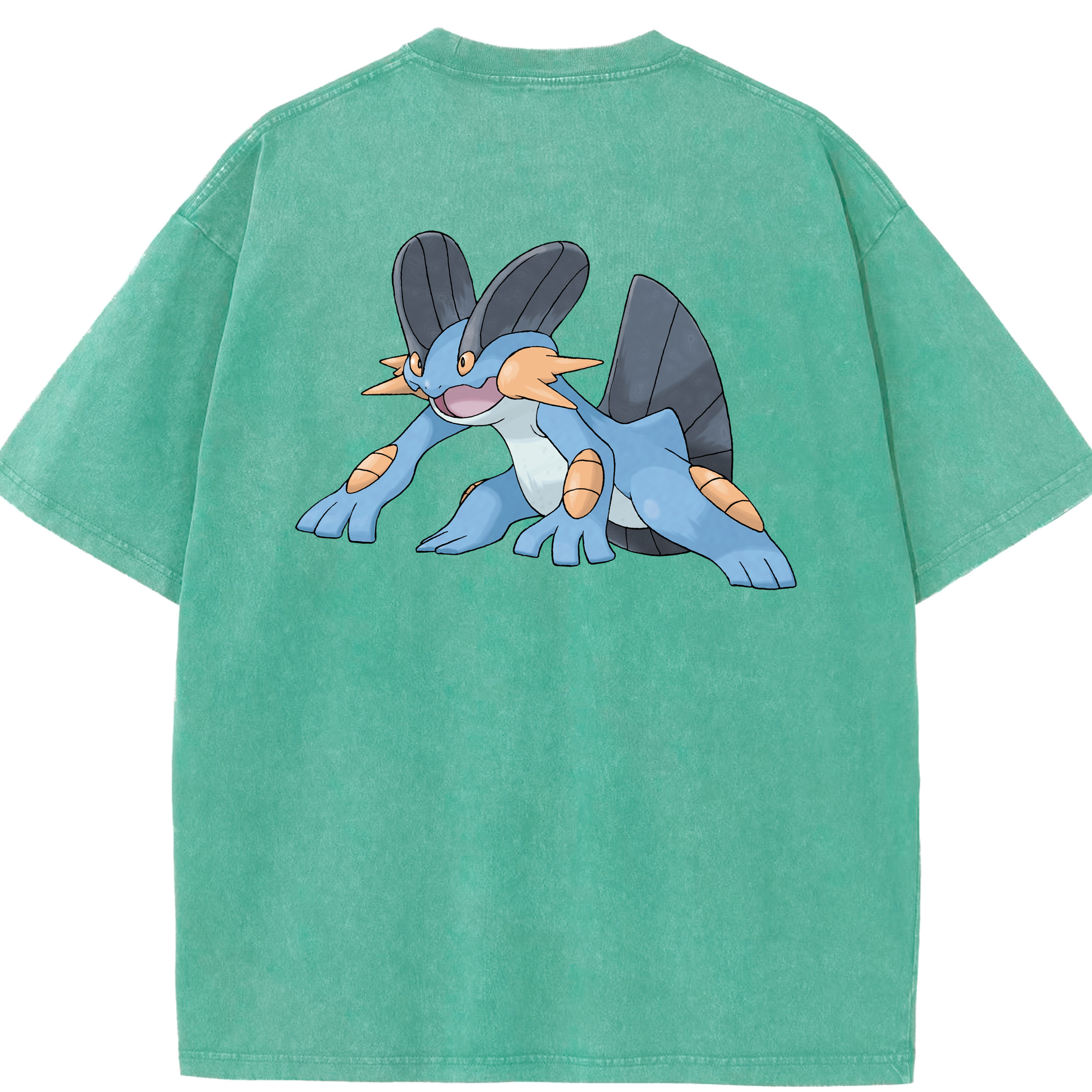 （画像用） ポケットモンスター Pokémon 綿100% ヴィンテージ風 半袖Tシャツ（背面プリント）